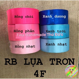 RUY BĂNG LỤA BẢN 4cm CUỘN 22 MÉT