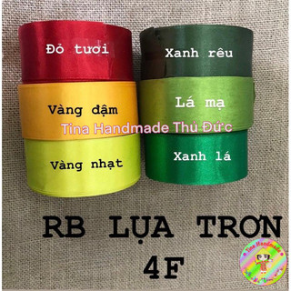 RUY BĂNG LỤA BẢN 4cm CUỘN 22 MÉT