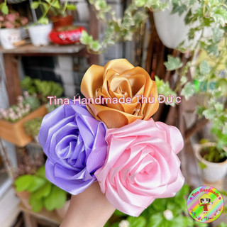 RUY BĂNG LỤA BẢN 4cm CUỘN 22 MÉT