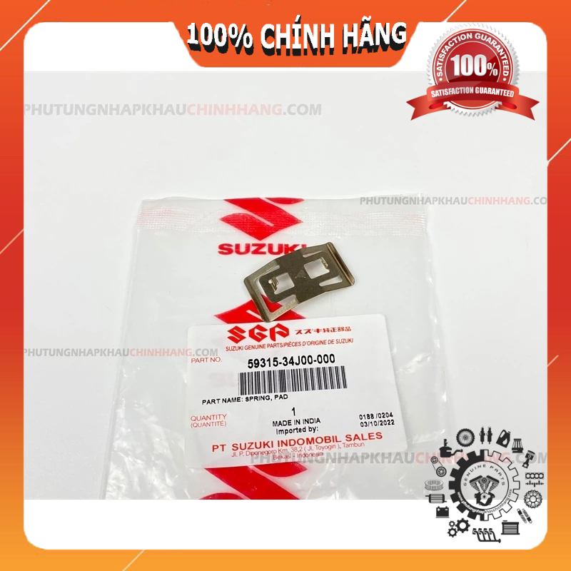 Phe cài bố thắng trước SATRIA FI, RAIDER FI, GSX, BANDIT nhập Suzuki Indo