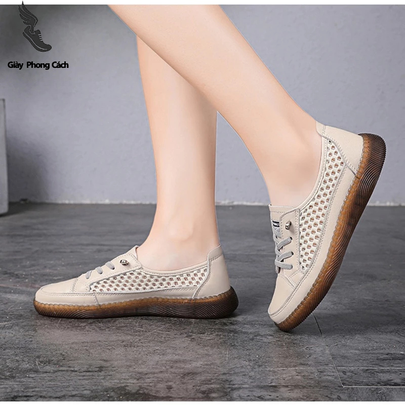 Giày Thể Thao Nữ Phong Cách Dây Rút AG0247, Mẫu Giày Thể Thao Thiết Kế Thoáng Khí Khử Mùi Trẻ Trung Năng Động