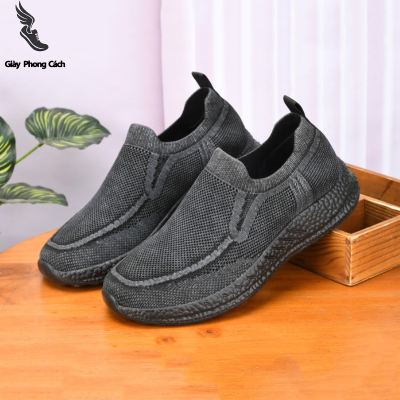 Giày lười thể thao nam nhẹ, thoáng khí thông thường mới có khả năng chống mài mòn