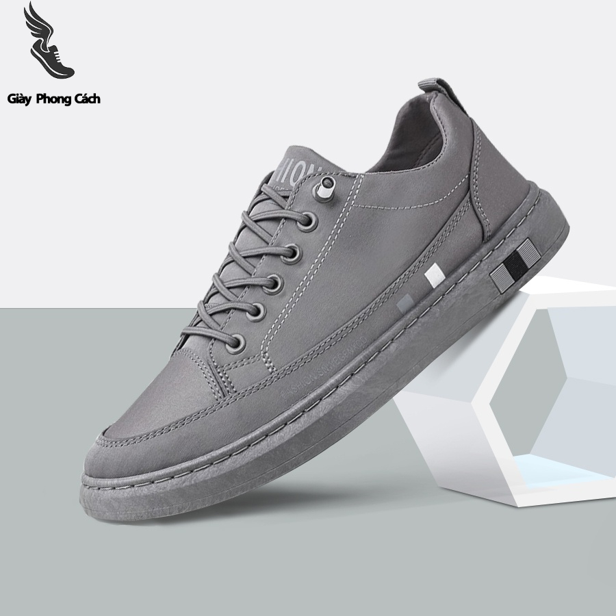 Giày Nam Thể Thao Chạy Bộ Chất Liệu Vải Lanh Cao Cấp Thoáng Khí Siêu