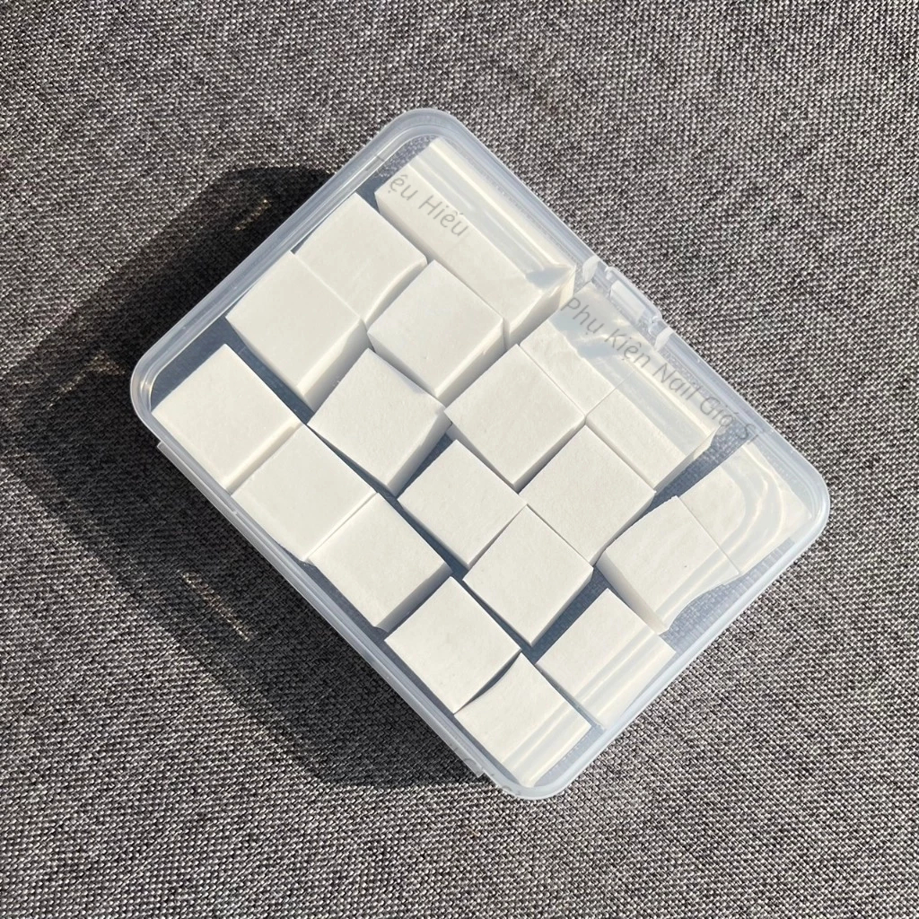 Mút bông dặm ombre nail chuyên dụng - Set 20 cái 1 hộp