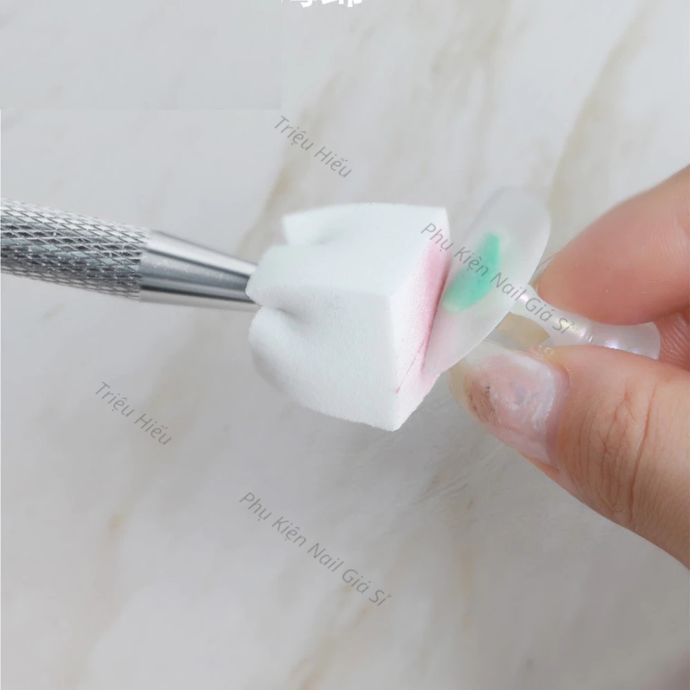 Mút bông dặm ombre nail chuyên dụng - Set 20 cái 1 hộp
