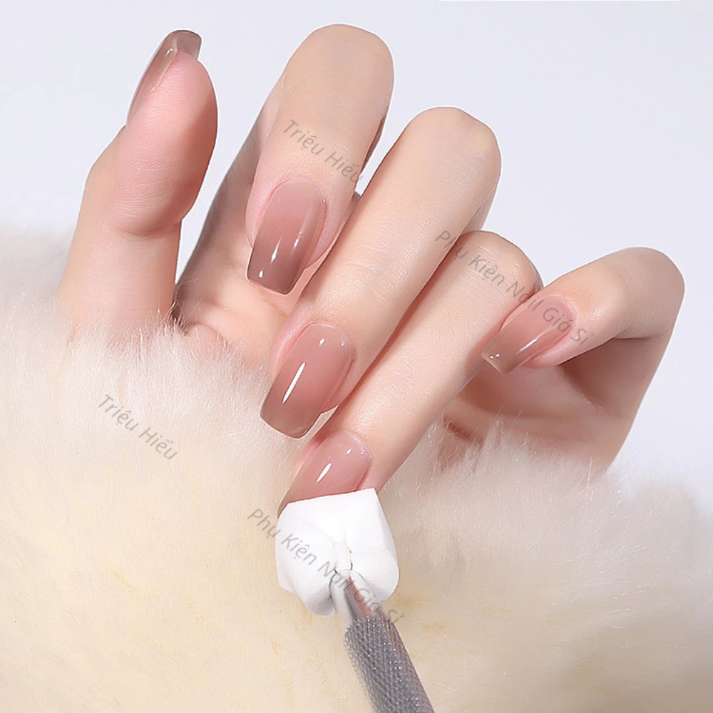 Mút bông dặm ombre nail chuyên dụng - Set 20 cái 1 hộp