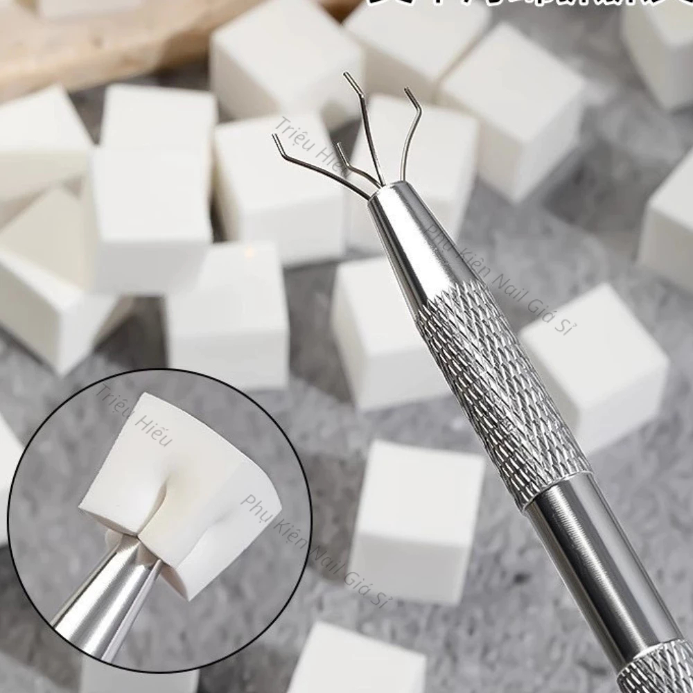 Mút bông dặm ombre nail chuyên dụng - Set 20 cái 1 hộp