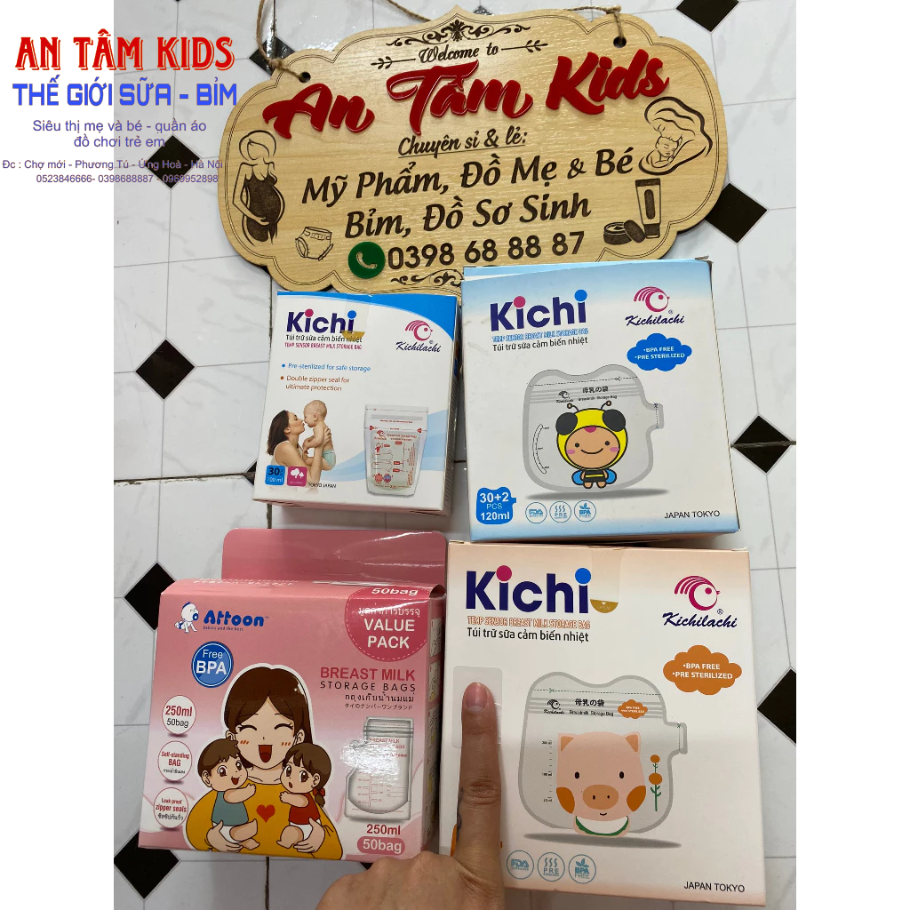 TÚI TRỮ SỮA KICHI 100ML/120ml/150ML/200ML