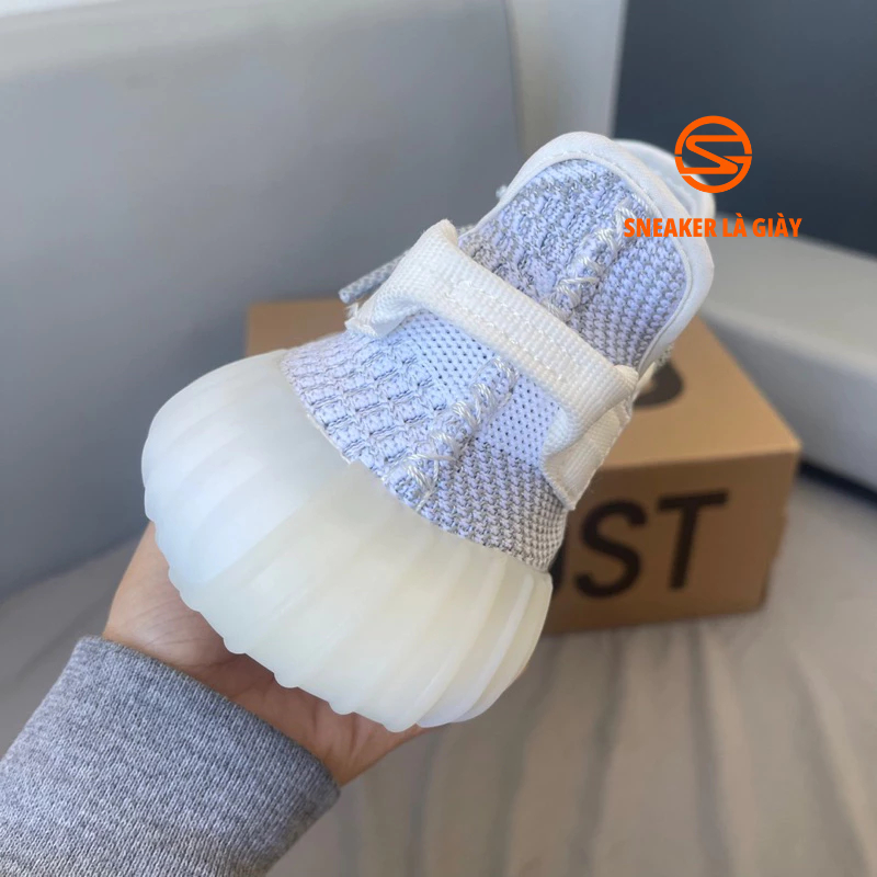Giày sneaker Yz 350 v2 Static White - BẢN CAO CẤP Boost nén | Fullbox