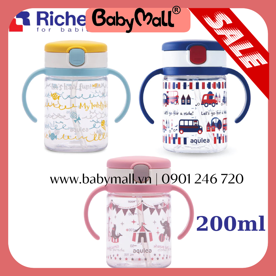 Cốc ống hút T.L.I Richell