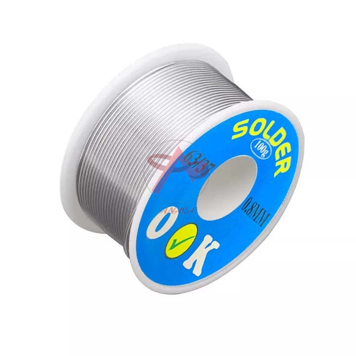 Thiếc Hàn Solder Wire 0.8mm Tỷ Lệ 63/37 Sn/Pb SOLDER-OK