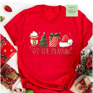Áo thun NOEL mẫu 2024 MENINA_STUDIO, áo thun nữ vải cotton 100% cổ tròn dáng rộng hình in NOEL