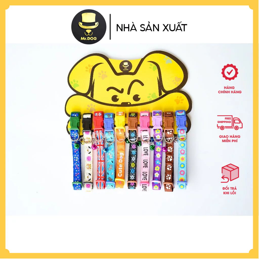 Mr.Dog - Vòng Cổ Chó Mèo - 1.5 cm