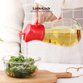 Bình Thủy Tinh Rót Dầu Lock&Lock CKO101 550ml (bình đựng dầu ăn, nước chấm, xì dầu nắp tự động đóng mở) - Larva Store