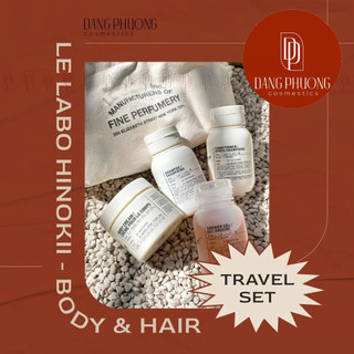 Set tắm gội + dưỡng thể le labo hinoki body & hair travel set