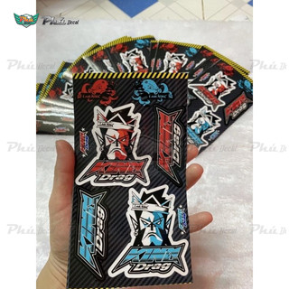 [RẺ ĐẸP BỀN] Set tem logo khỉ King Drag 9x18cm