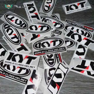 Tem lẻ logo chữ KYT helmet thường, phản quang 5 dạng