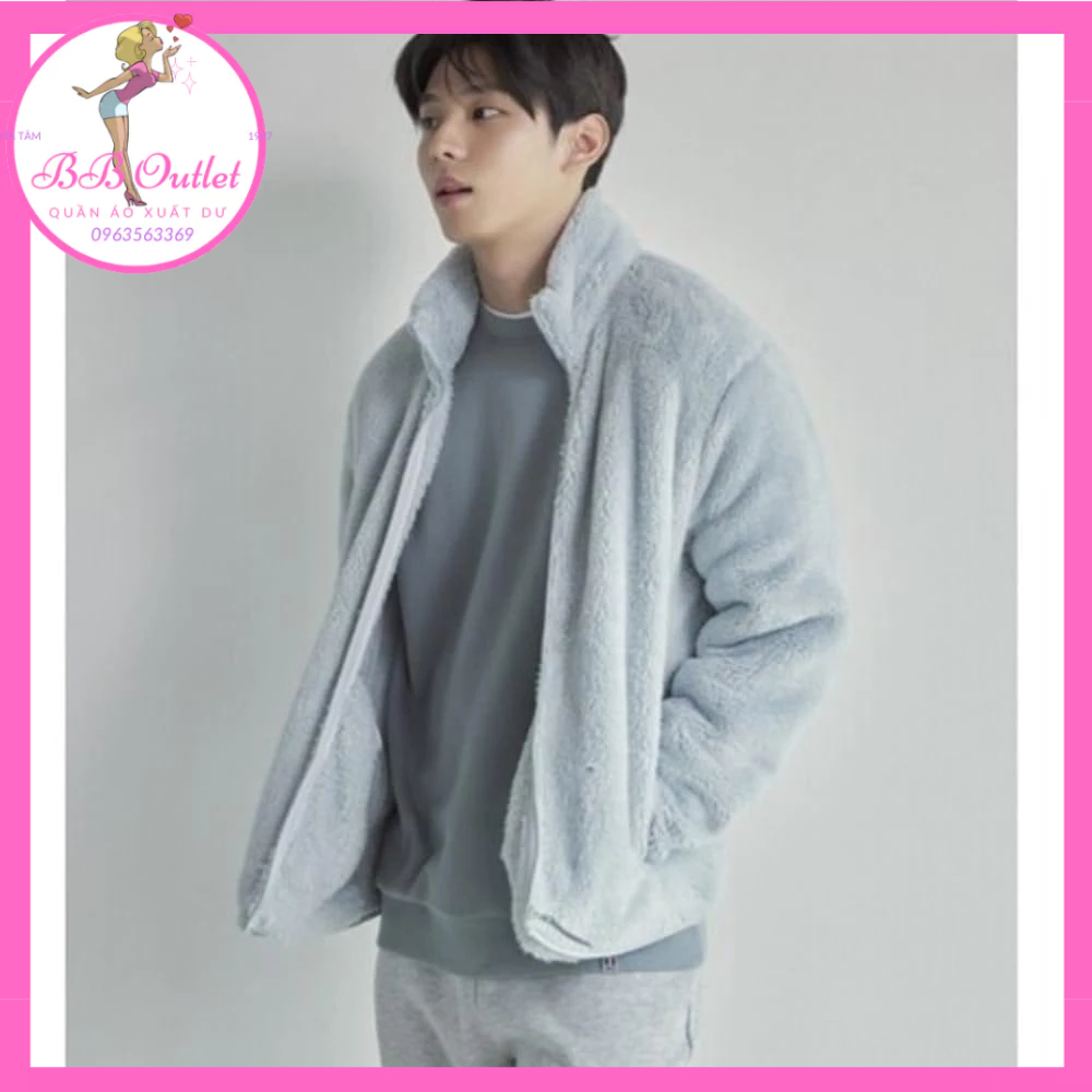 Áo khoác lông cừu P0lham xuất Hàn unisex