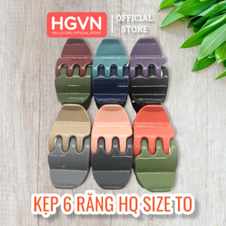 Kẹp Càng Cua HGVN Kẹp Tóc Càng Cua 6 Răng Hàn Quốc Size TO #KT21