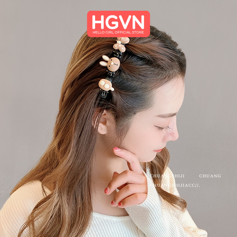 Kẹp Tóc Hình Gấu Cà Phê HGVN Dễ Thương Phong Cách Hàn Xẻng Cho Bé Gái #53