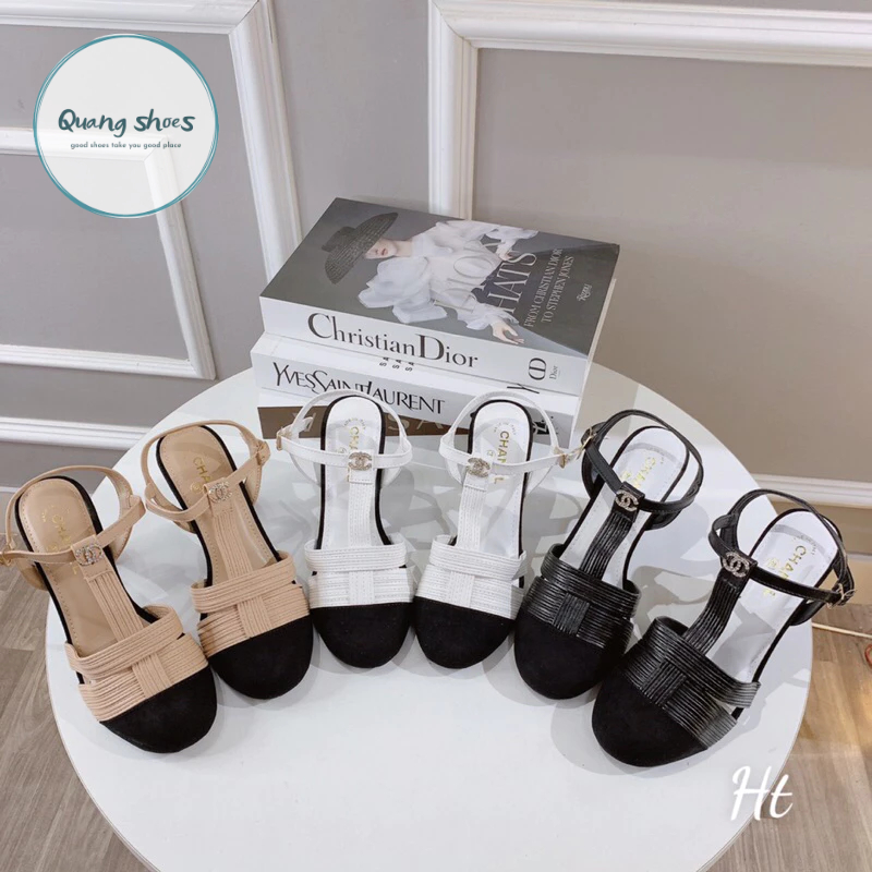 ♥️ QUANG SHOES♥️ Sangdal bít mũi siêu hot, gót cao 7cm. hàng có sẵn