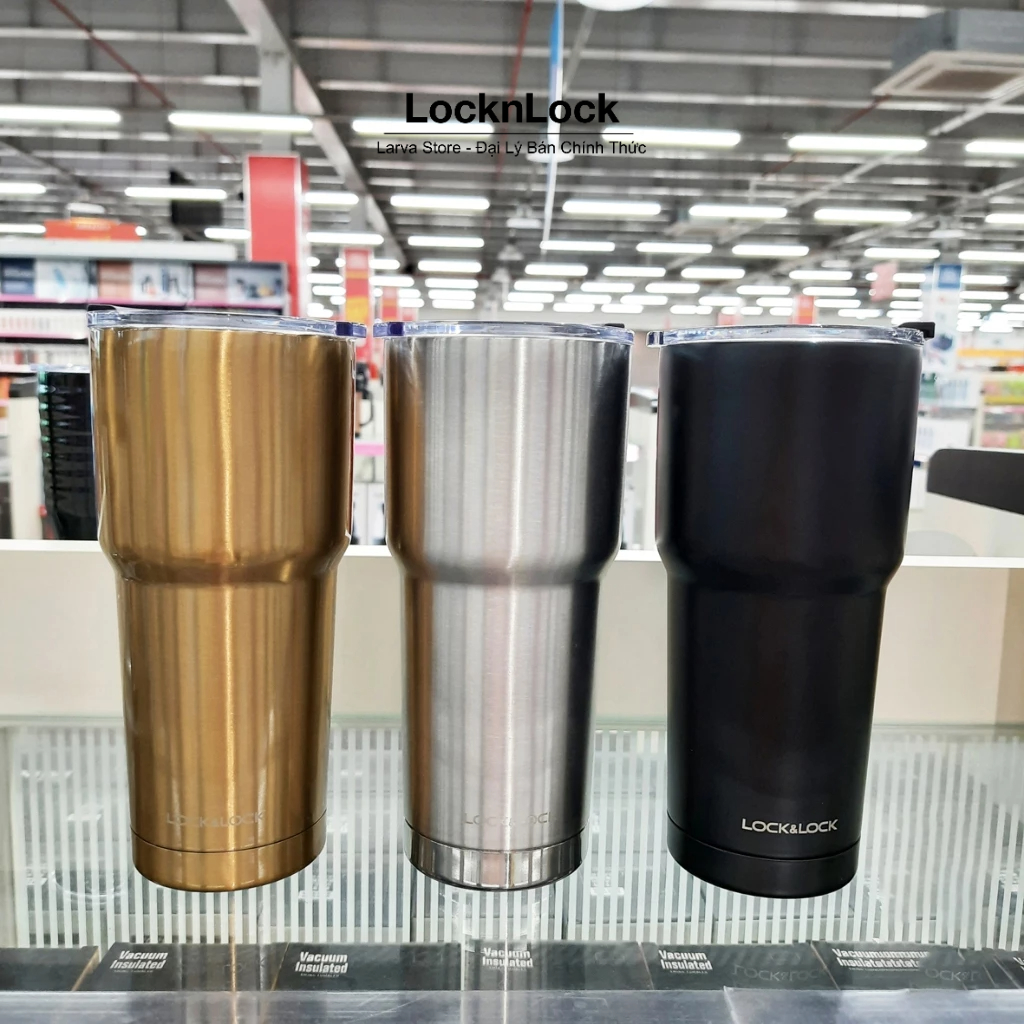 Ly Giữ Nhiệt Lock&Lock Swing Tumbler LHC4137 700ml Màu Đen - Larva Store