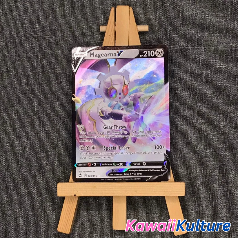 Thẻ hình Pokemon Magearna V 128/195  - Bài lẻ Ultra Rare tiếng Anh chính hãng