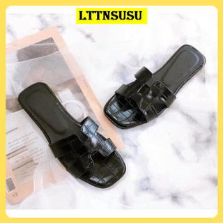 Dép nữ chữ H da rắn giá tốt 005
