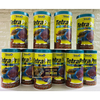 Thức ăn cao cấp cho Cá Đĩa Tetra Pro Tropical color Crisps cung cấp dinh dưỡng và lên màu sắc tự nhiên [Tetrapro 210g]