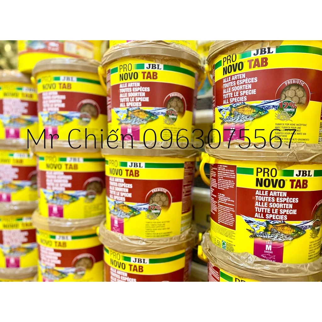 JBL Pro NOVOTAB - Thức ăn cho cá cảnh viên dính mặt kính phiên bản nâng cấp từ JBL NOVOTAB