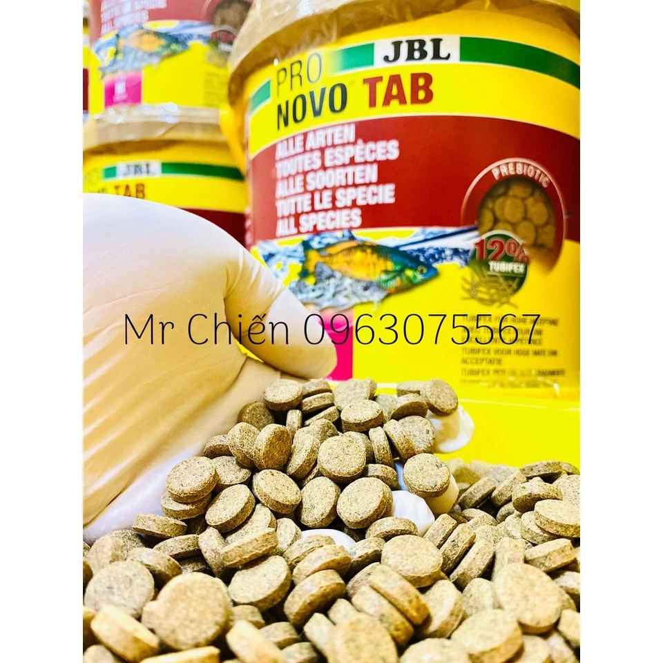 JBL Pro NOVOTAB - Thức ăn cho cá cảnh viên dính mặt kính phiên bản nâng cấp từ JBL NOVOTAB