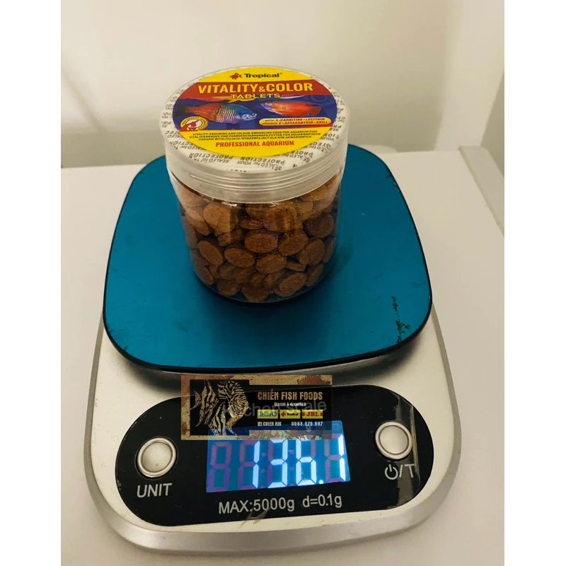 Thức ăn viên dán tăng cường màu sắc cho cá Vitality & Color Tablets