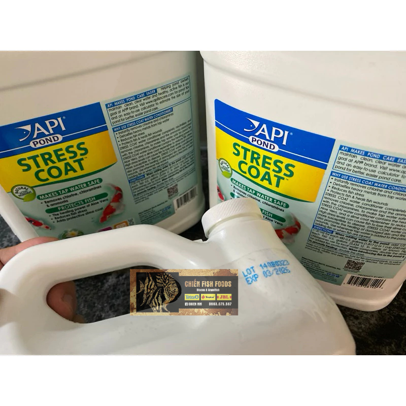 Thảo dược STRESS COAT POND Giảm Stress, Xử Lý Nước, Khử Clo Cho Bể Cá Cảnh )