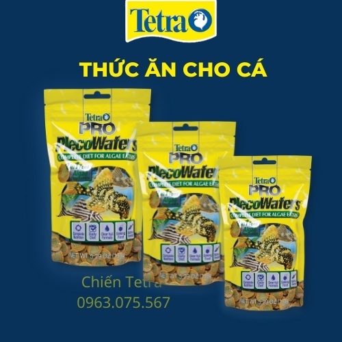 TETRA PRO PLECOWAFERS : Thức ăn cao cấp cho cá Pleco & cá tầng đáy TETRA PRO PLECO WAFERS
