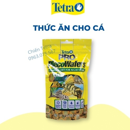 TETRA PRO PLECOWAFERS : Thức ăn cao cấp cho cá Pleco & cá tầng đáy TETRA PRO PLECO WAFERS