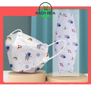 100 cái khẩu trang kf94, hàng 4d, bé từ 2-10 tuổi