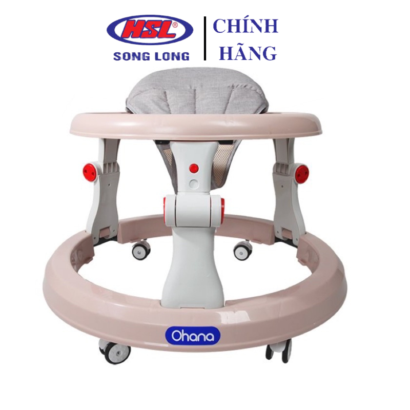 Xe Tập Đi Song Long Tròn, Xe Tập Bơi Chân Cho Bé Ohana 3032