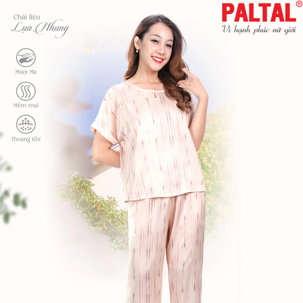 Bộ dài tay ngắn lụa satin cao cấp 263p 3351