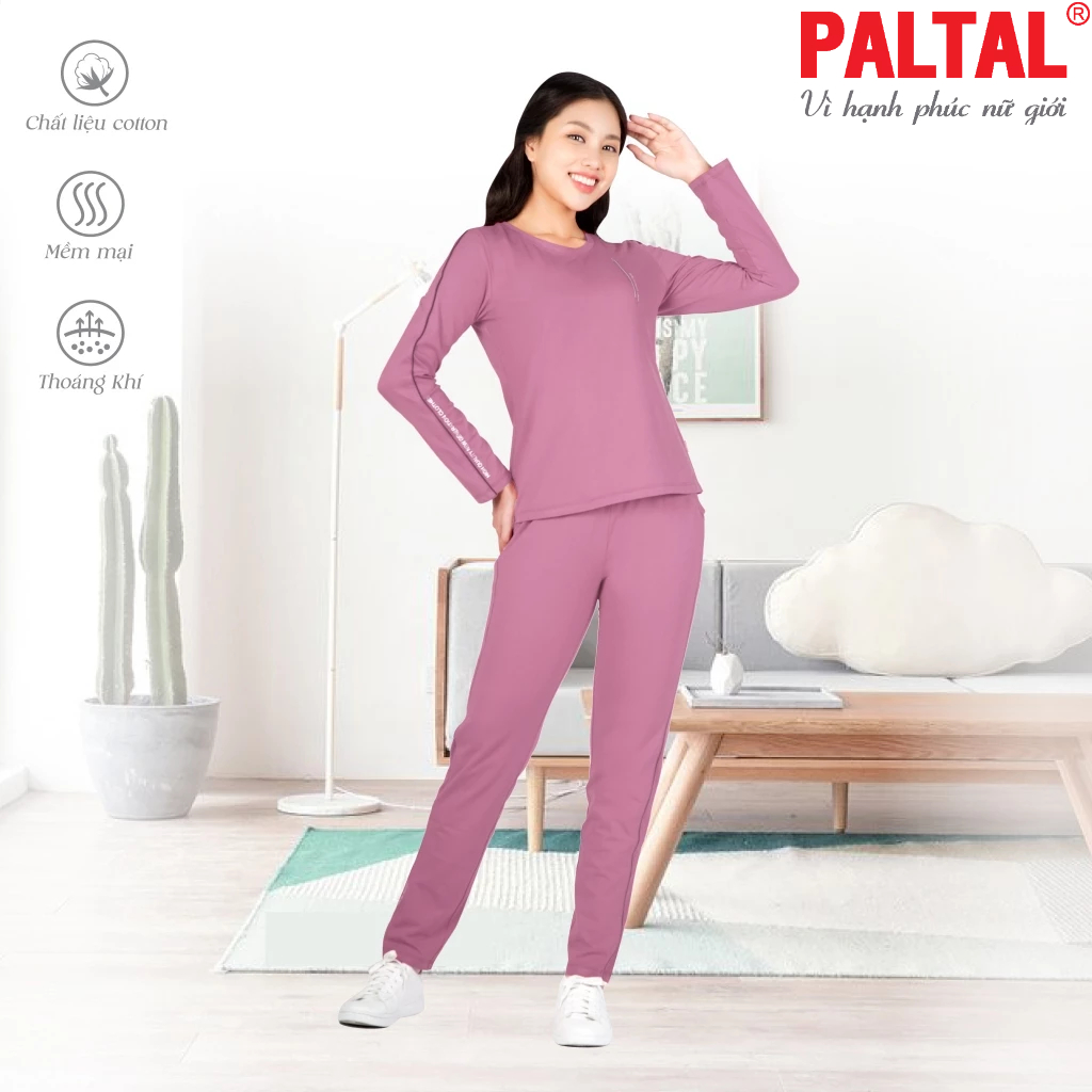 Đồ bộ mặc nhà nữ kiểu quần dài tay dài 183p 3215