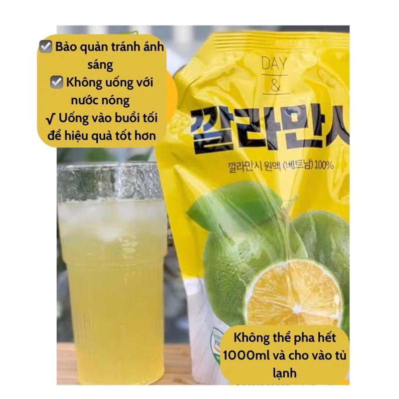 NƯỚC ÉP KAMAN VÀ KẸO CHANH KAMAN NGUYÊN CHẤT  TRẮNG DA MỜ NÁM ĐẸP DÁNG_TOP REVIEW DOUYIN