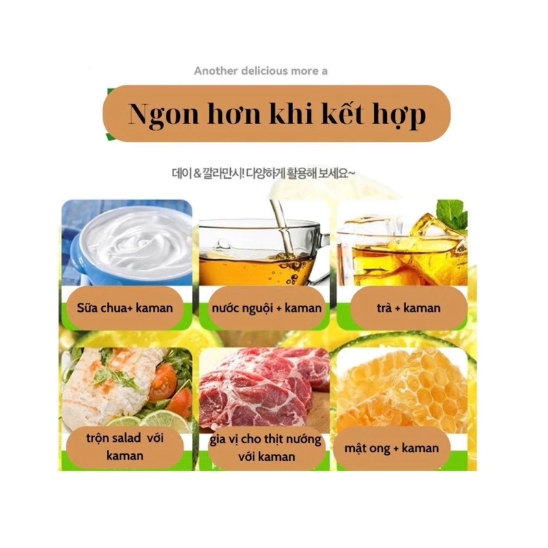 NƯỚC ÉP KAMAN VÀ KẸO CHANH KAMAN NGUYÊN CHẤT  TRẮNG DA MỜ NÁM ĐẸP DÁNG_TOP REVIEW DOUYIN