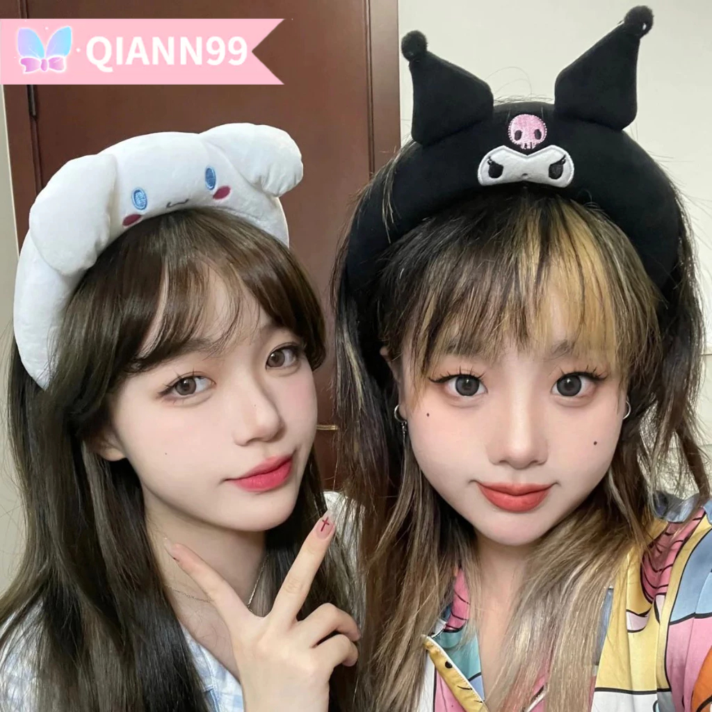❤️Băng Đô Tai Mèo Sanrio Melody Nhồi Bông Dễ Thương Dành Cho Bé Gái Rửa Mặt