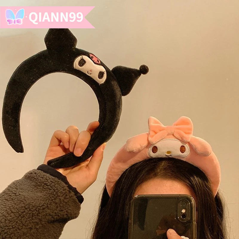 ❤️Băng Đô Tai Mèo Sanrio Melody Nhồi Bông Dễ Thương Dành Cho Bé Gái Rửa Mặt