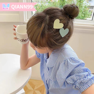 ✨QIAN99 Kẹp Tóc Nữ Hình Trái Tim Xinh Xắn