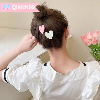 ✨QIAN99 Kẹp Tóc Nữ Hình Trái Tim Xinh Xắn