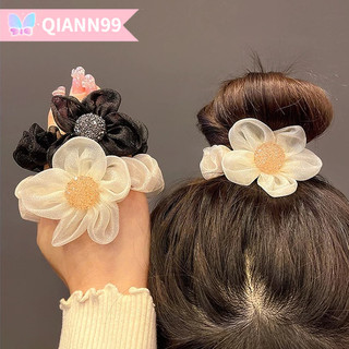 💓dây buộc tóc đính đá hình hoa cúc lấp lánh thời trang cao cấp