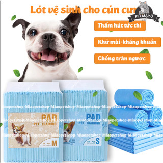 Tã lót chuồng và khay vệ sinh cho chó mèo PAD PET TRAINING khử mùi siêu thấm hút