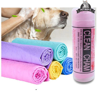 Khăn tắm chó mèo clean cham siêu thấm hút dùng cho chó mèo