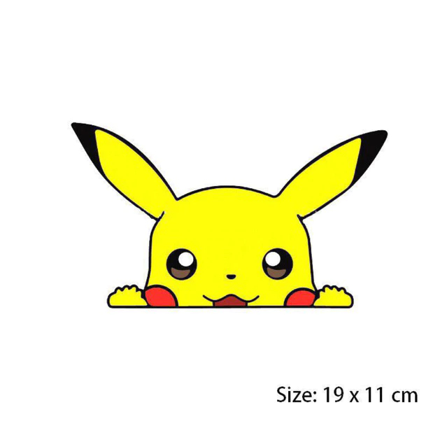 Delcan dán phản quang Pikachu