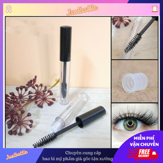 Lọ Chuốt Mi Rỗng Vỏ Chai Đựng Mascara Dầu Dừa Mỹ Phẩm Dưỡng Mi Màu Đen 5Ml
